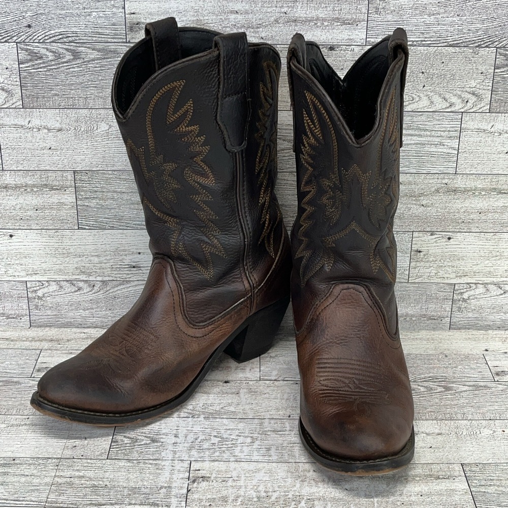 Masterson Boot RB7467 Brown Leather Western Cowboy Boots Women Size 7.5M
